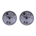 thumbnail image 2 of maskred Compact Wall Clock with Powerful Suction Cup Water Resistant for Bathroom Kitchen Black 75 x 35mm 2Set, 2 of 6