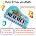 thumbnail image 3 of Electronic Keyboard, Baby Piano Toy, Multifunctional 22 Key Music Instrument for Toddlers, Early Education Musical Keyboard with Play and Music Modes, Portable and Safe Plastic for Kids 18 Months+, 3 of 9