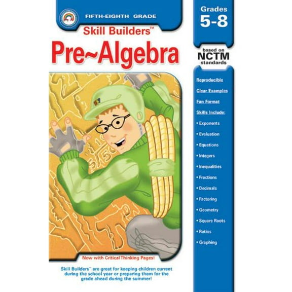 Pre-Owned Skill Builders Pre-Algebra Grades 5-8 (Paperback) 1932210091 9781932210095