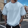 thumbnail image 2 of Men's Short Sleeve T-Shirt Comfortable Casual Tee for Everyday Wear Stylish Fit Breathable Fabric Mens Basic Tee Shirts Summer Vintage T Shirts, 2 of 4