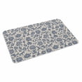 thumbnail image 2 of Light Blue Floral Door Mat&nbsp;Indoor Outdoor Entrance,Non Slip Rug for Kitchen Bathroom Entryway Rug,Rustic Vintage Flowers Botanical Spring Washable Doormat Floor Mat 20x31.5 Inch, 2 of 8