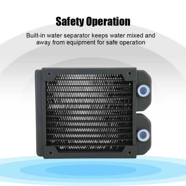 Enfriador Del Disipador De Calor De La CPU, Radiador De Refrigeración Por Agua De Alta Eficiencia Con Separador Para Equipos Electrónicos