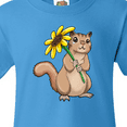 thumbnail image 4 of Inktastic Cute Chipmunk with Sunflower Youth T-Shirt, 4 of 5