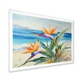 thumbnail image 2 of Designart "Seaside Birds Of Paradise I" Birds Of Paradise Picture Framed Wall Art Living Room, 2 of 5