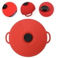 thumbnail image 6 of 5 Count Silicone Fresh Cover Microwave Splatter Magnetic Red, 6 of 8