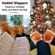 thumbnail image 5 of Pantuflas de aventura de monstruo peludo de pies grandes para hombres, pantuflas de disfraces de pies de hobbit de invierno cálidas y cómodas para adultos (hombres: nosotros 11), 5 of 5