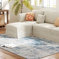 thumbnail image 2 of Machine Washable Non Slip 5x7 Area Rug Modern Abstract Blue Carpet for Living Room Bedroom Dining Room, 2 of 7