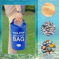 thumbnail image 6 of NeoMart 2 Pack Universal Pool Step Weights, 25L/50LB No Breaken Pool Ladder Weights for Above Ground Pools, Waterproof Pool Sand Stair Weights for Pool Steps, Easy&Quick Fill Sand (Blue), 6 of 14