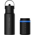thumbnail image 5 of LITFLASK Smart Water Bottle with Premium Bluetooth Speaker, Black, Portable Charger, LED Light, Stainless Steel, Mix & Match Colors, 20oz - Oprah's Favorite Things 2024, 5 of 9