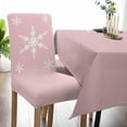 thumbnail image 2 of Chair Covers for Dining Room Set of 4,Christmas White Snowflakes Stretch Seat Protector Removable Washable Chairs Slipcovers for Kitchen Banquet Wedding Hotel,Winter Snow Seamless on Gray, 2 of 6