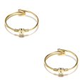 thumbnail image 4 of Guardurnaity de acero inoxidable para mujer, hilo ajustable en forma de corazón, brazalete de extremo abierto, adorno de joyería, regalo de Letra K 2Conjunto, 4 of 6