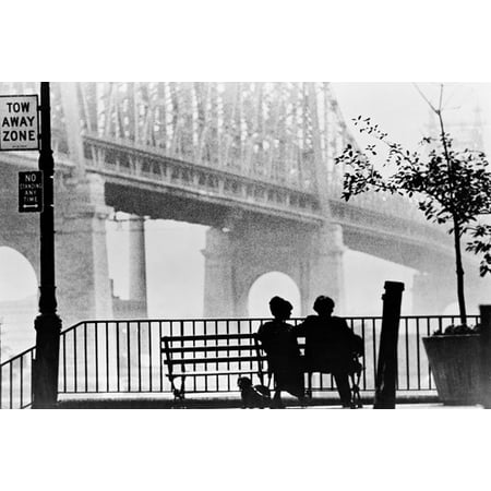 Manhattan Woody Allen 24x36 Poster iconic Queensboro bridge (Woody Allen Best Scenes)