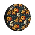 thumbnail image 1 of Fotbe Halloween Skull Funda de Llanta de Repuesto con Estampado, Engrosada, Ajuste Universal para Jeep, Remolque, RV, SUV, Camión-16 inch, 1 of 6