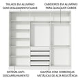 thumbnail image 5 of Ropero Clóset Madesa Eros 3 Puertas 1 Espejo BBM 100% MDF Herrajes de alta calidad Cuatro gavetas Tres tubos Percheros, 5 of 5