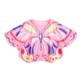 thumbnail image 2 of CPNG Girl Swim Cover Up Kids Butterfly Beach Cover Up Lightweight Long Sleeves Wrap Summer Vacation Swim Dress(Pink,6-7 Years), 2 of 7