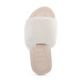 thumbnail image 3 of Dream Pairs Women's Fashion Comfort Fluffy Fur Open Toe Slides Shoes Fuzzy House Slippers DSL219W CREAMY/WHITE Size 5, 3 of 3