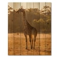 thumbnail image 3 of Designart 'African Giraffe In The Wildlife II' Farmhouse Print on Natural Pine Wood, 3 of 5