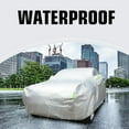 thumbnail image 3 of Heavy Duty Waterproof Full Car Cover All Weather Protection Outdoor Indoor Use UV Dustproof for Auto, 187*75*69 inch, 3 of 6