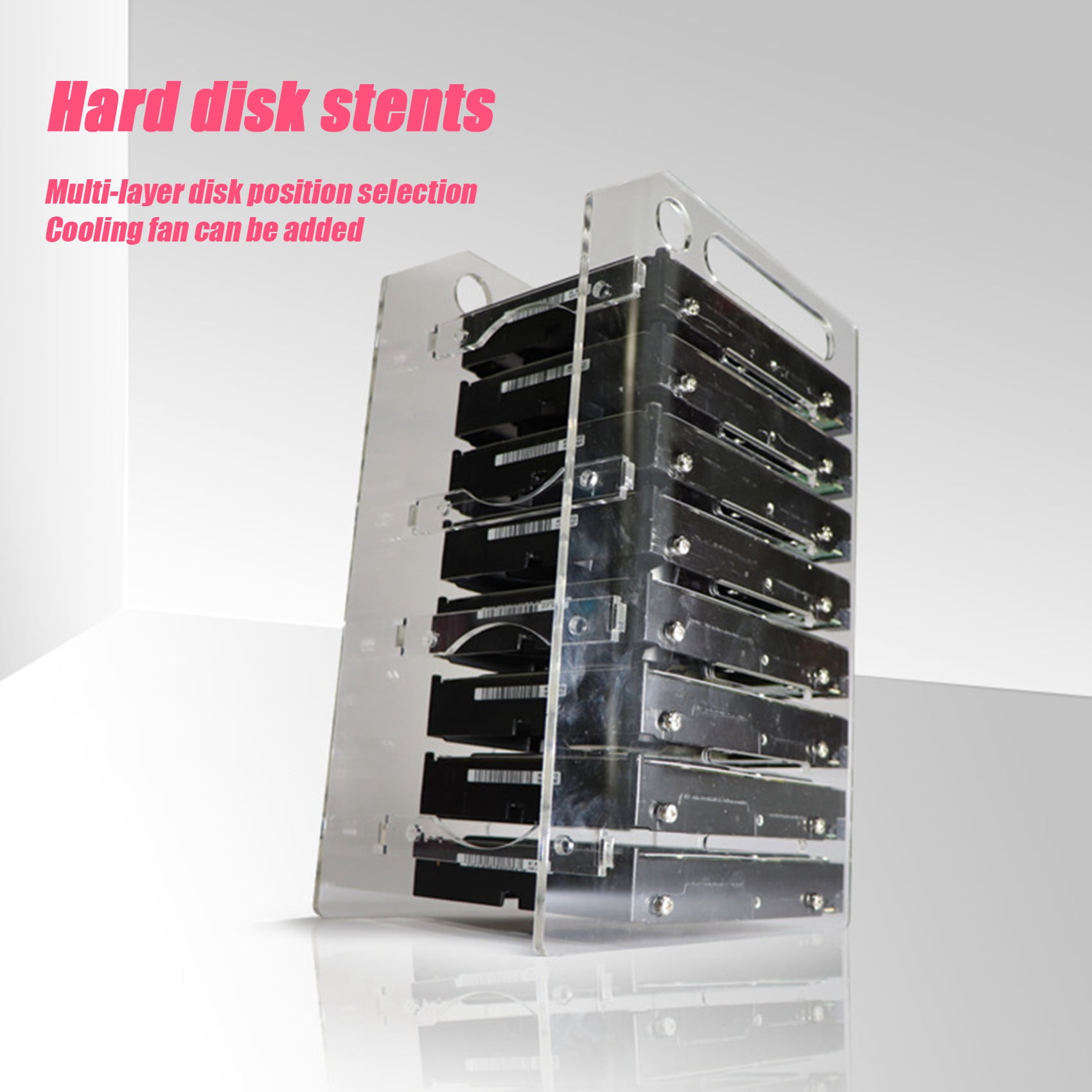 3.5 Inch HDD Hard Drive Cage 8X3.5 Inch HDD Cage Rack DIY Hard Disk Case  for BTC Mining Computer Storage Expansion - Walmart.ca