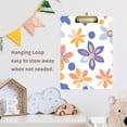 thumbnail image 4 of FORMRS Acrylic Clipboard with Low Profile Clip Standard A4 Letter Size, 12.5" x 9", Blue Retro Flower, 4 of 8