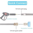 thumbnail image 3 of 2 Pack Pressure Washer Extension Cord, 17 Cleaning Tools Replacement Lance with 1/4 Quick Connect for Pressure Washer, Gun, Cleaning Machine, 3 of 5