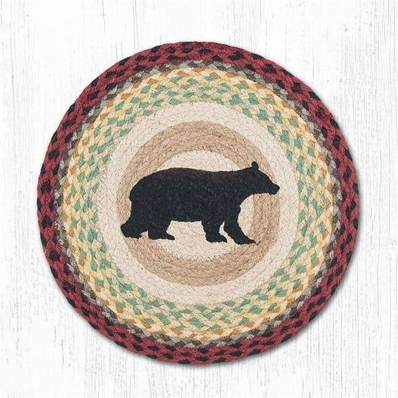 15.5 in. Cabin Bear Round Chair Pad