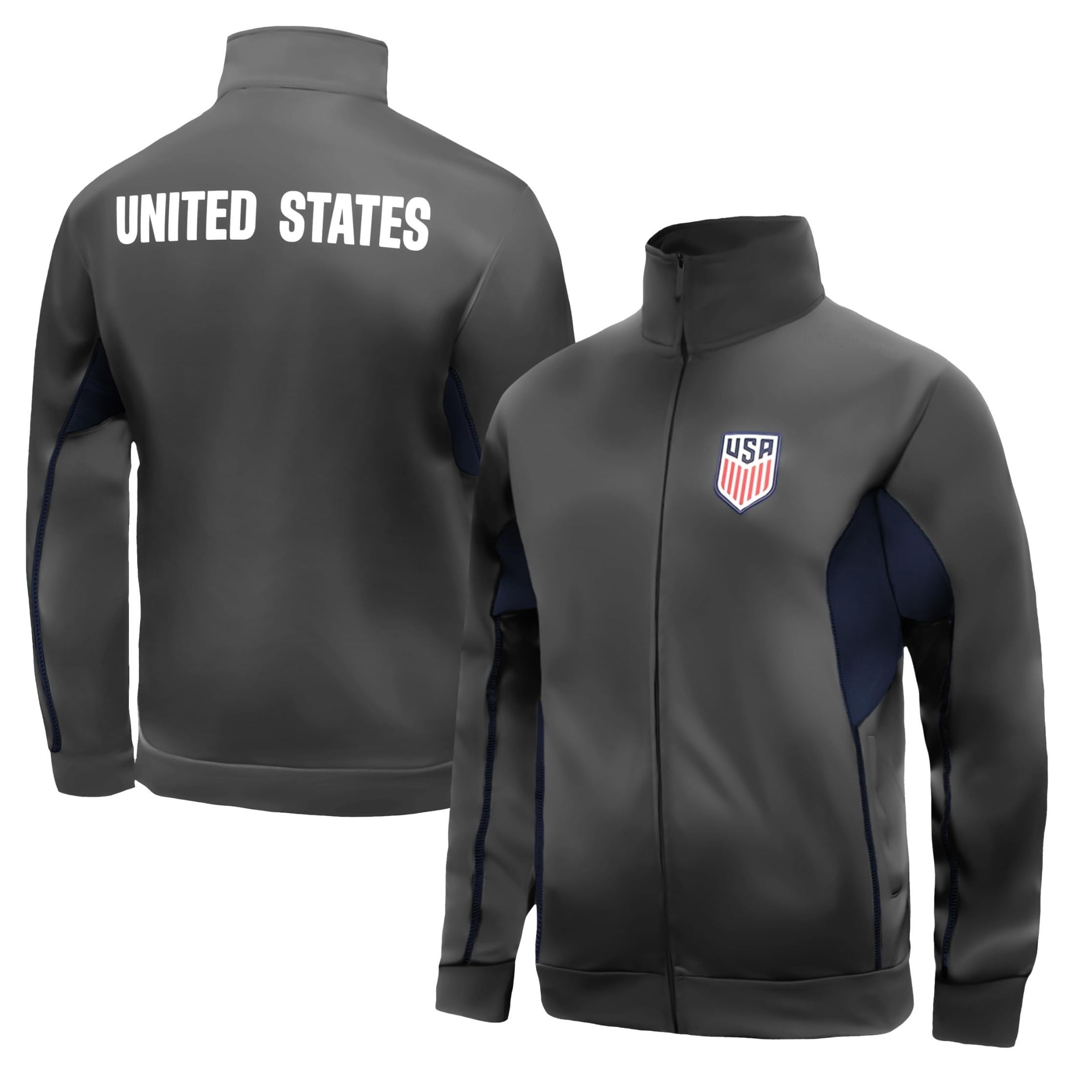USSF63TJ-GY - US SOCCER TRACK JACKET