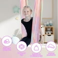 thumbnail image 3 of Polyester Sensory Swing Good Elasticity Kid Pod Swing Seat Strong Load Bearing Sensory Hammock 360° Rotation Hammock for Outdoor, 3 of 11