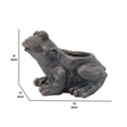 thumbnail image 5 of Benjara BM238458 14 in. Polyresin Frog Planter with Textured Accents, Black, 5 of 5