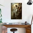 thumbnail image 3 of XUFX Jesus Wall Art God Help Wall Decor Christian Pictures Hand of God Print Painting Unframe 12x18inch, 3 of 5