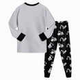 thumbnail image 5 of NOLDARES Cotton 2 Piece Pajamas Boys Long Sleeve Sets Toddler Boys Pjs Kids Sleepwear Sets,Black,3-4 Y, 5 of 8