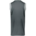 thumbnail image 5 of Holloway Sportswear 3XL Retro Basketball Jersey Graphite/White 224076, 5 of 5