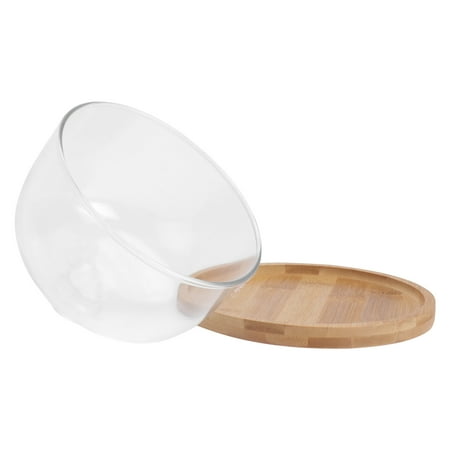 

Cake Paper Cups Lids Transparent Glass Cover Snack Stand Fruit Plates Pan Dessert Dome Serving Tray