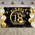 thumbnail image 3 of Birthday Party Banner Home Birthday Theme theme banner; Backdrop Background Wall Decoration, 18 Years Old, 3 of 8