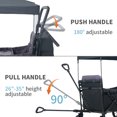 thumbnail image 5 of Lilypelle 200 lbs Capacity 2 Seater Kids Wagon with UV-Protection Canopy, 5 of 7