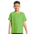 thumbnail image 2 of Gildan Youth Heavy Cotton T-Shirt, Blank Tee for Crafts & DIY, Kids Short Sleeve Tee, Lime, XS, 2 of 5
