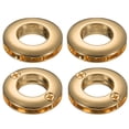 thumbnail image 1 of Ojales de Tornillo de Aleación de Zinc Uxcell, Anillos Metálicos de 1/2" para Conectores de Asa de Bolsa de Cortina (Dorado), 1 of 5