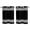 Black White, variant on Blue Striped Kitchen Curtains Small Short 39 Inch Length, Farmhouse Blue White Stripes Grommet Top Bedroom Living Room Curtains, Light Filtering Cafe Curtain Drapes 2 Panels Set 55''x39''