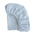 thumbnail image 3 of HILABEE Fitted Bassinet Sheet Newborn Girl Boy for Rectangle Oval Hourglass Mattress Blue, 3 of 9