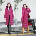thumbnail image 5 of Cutuoiiu Women's Mid To Long Style Pan Mouth Quilted Jacket Embroidered with Thickened Warm Jacket Gifts, 5 of 6