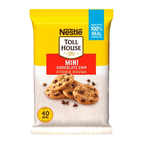 Nestle Toll House Mini Chocolate Chip Cookie Dough, 16.5 oz (Regular Container)