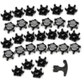 thumbnail image 1 of 30pcs Golf Shoe Spikes Removal Tool Black Clamp Cleats Studs Replacement Plastic Comfort Durability With Removal Tool, 1 of 5