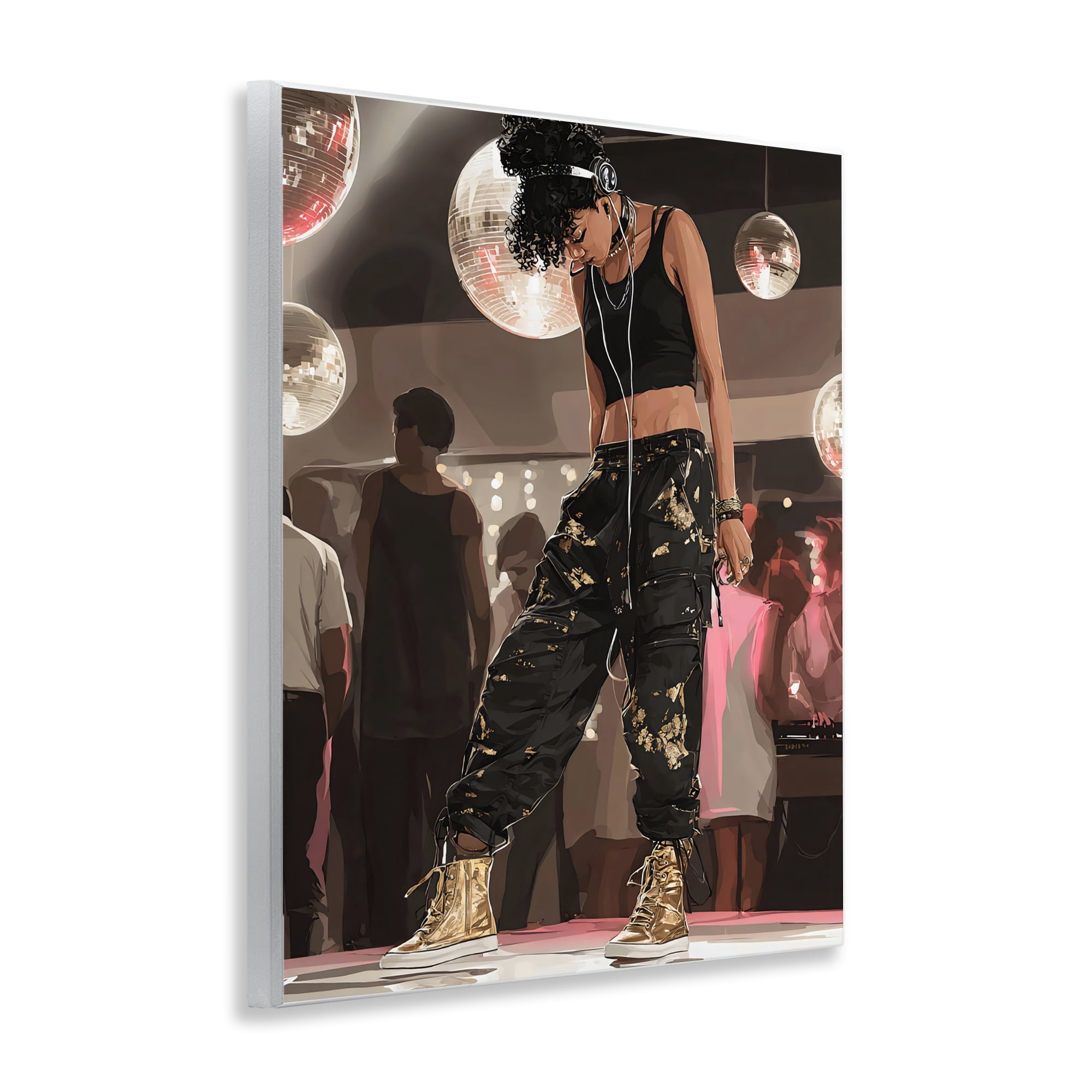 Stupell Industries Silent Disco Lone Dancer Wall Plaque Art, design by Franklyn Gregory