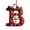 B, variant on A Alphabet Themed Christmas Ornaments With 2D Design For Tree Hanging Perfect For Customizing Holiday Decor