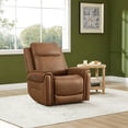 thumbnail image 3 of ReNest Dual Motor Power Recliner with Super Zero-Gravity Mode, Top-Grain Leather, USB and Type-C Charging,Saddle, 3 of 25