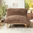 thumbnail image 3 of Sdorens Modern Accent Chair,Comfy Reading Chair,Lounge Chair for Living Room,Bedroom and Reading Room,Large Bean Bag Chair with Solid Wood Frame,Brown, 3 of 10