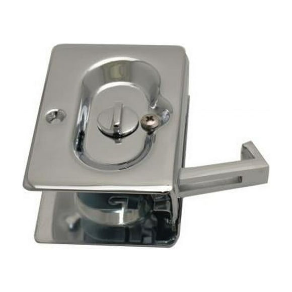 Emtek 2102US26 Privacy Pocket Door Lock, Bright Chrome