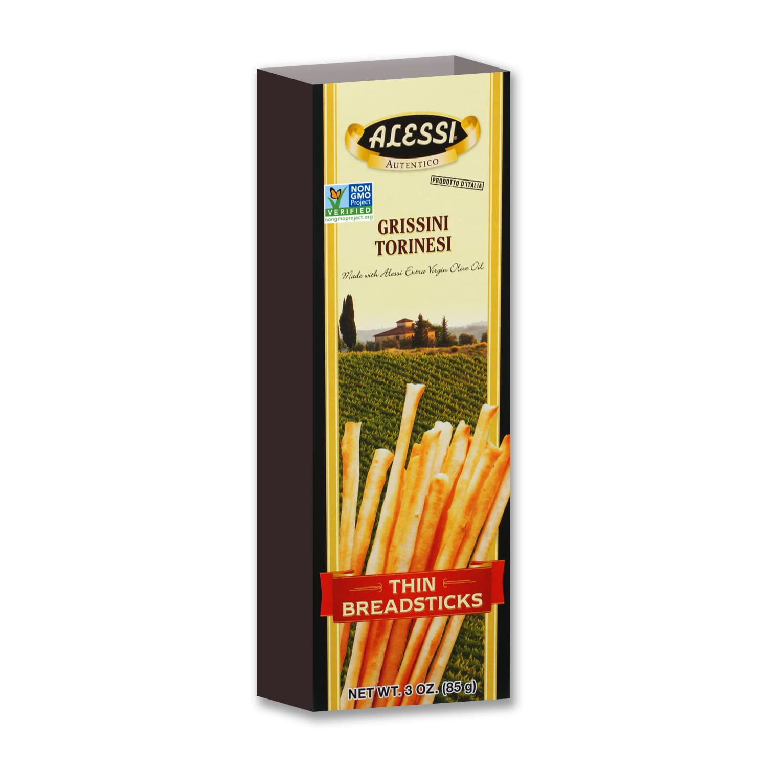 Alessi Thin Breadsticks, 3 Ounce Boxes