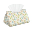 thumbnail image 2 of Lsque Snake And Cactus Printed Long Tissue Box Cover Holder, Facial Paper Organizer Dispenser,Triangle with Bottom Belt, PVC Leather Decorative Organizer, 2 of 9