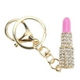 thumbnail image 4 of Keychain Pendant Mini Lipstick Shape Elegant Rhinestone Keychain for Car Pendants Bag Decoration GiftLight Pink, 4 of 14